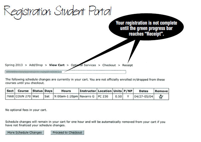 Tips from Cnslrs Registering & Waitlists - Student Portal